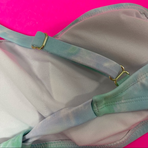 🧜♀️NWT TIE DYE 1 SHOULDER BIKINI TOP - Picture 8 of 8